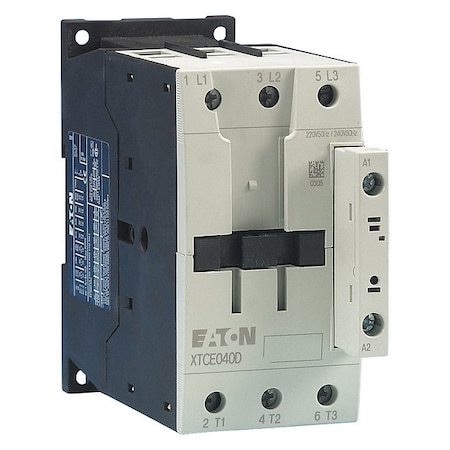 IEC Magnetic Contactor, No Auxiliary Contacts, 240V AC, 3 P, Non-Reversing, Screw