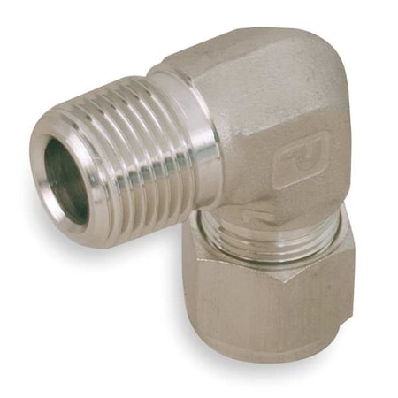1/8" A-LOK x MNPT SS Male 90 Degree Elbow