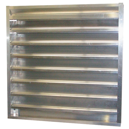 Combo Louver Damper,Adj,35-1/2 H,Alum