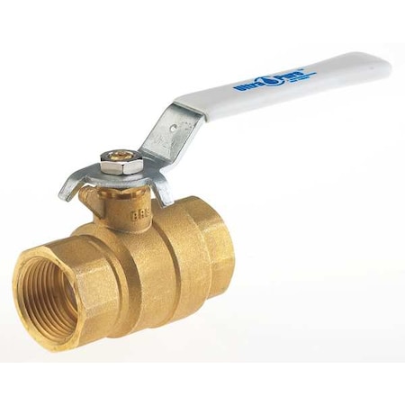 1-1/4" FNPT Brass Ball Valve Inline