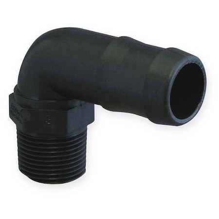 3/8" Barbed x 1/2" MNPT 90 Degree Elbow