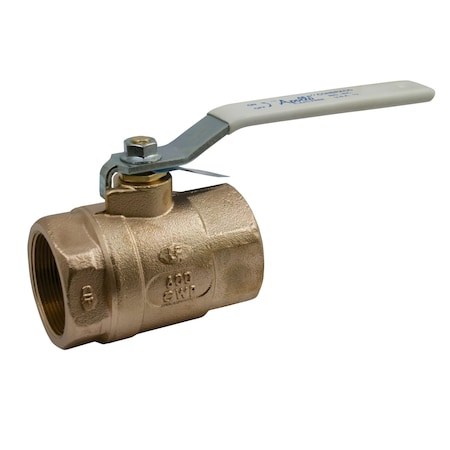 1-1/4" FNPT Bronze Ball Valve Inline