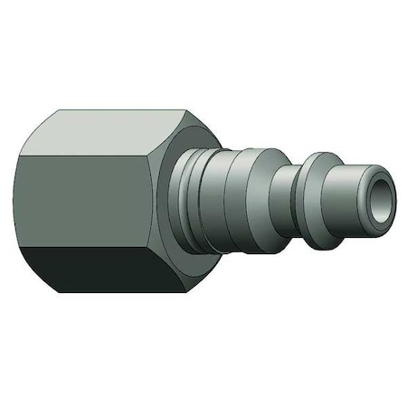 Female to indust. Plug,(F)NPT,1/4,Brass