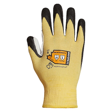 Cut-Resistant Gloves, Cut Level A4 ,Dipped ,Foam Nitrile ,Smooth ,7 1 PR