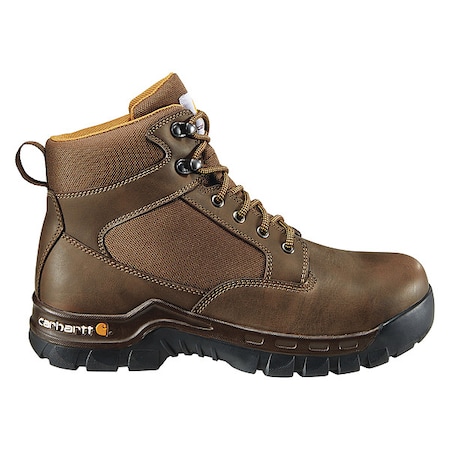 Men's 6-Inch Work Boot, 9 W, Steel Toe, 6 in H, Brown, CMF6284