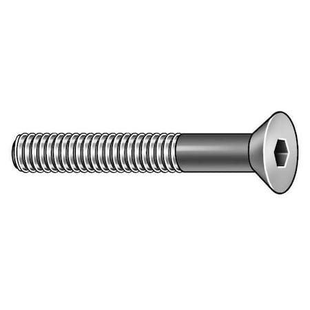 5/16"-18 Socket Head Cap Screw, Flat, Black Oxide Alloy Steel, 1-3/4 in Length, 100 PK