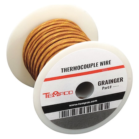 Thermocouple Lead Wire,K,20AWG,Str,250Ft