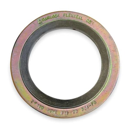 Gasket,Ring,2 In,Metal,Yellow