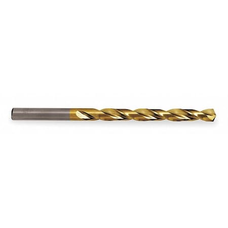 135 Degree Heavy-Duty Parabolic Jobber Length Drill Cle-Line 1872-TN TiN HSS RHS/RHC 19/64