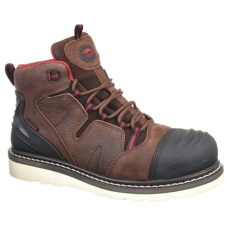 Men's 6-Inch Work Boot, 10 1/2, Composite Toe, 6 in H, Brown, A7506