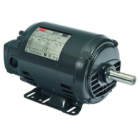 Three-Phase General Purpose Motor, 2 HP, 143-5T/56HZ Frame, 230/460V AC Voltage, 1745 Nameplate RPM