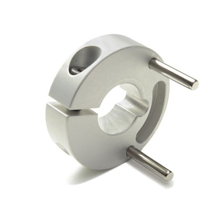 CntrlFlx Cplng Hub, Double, Bore 0.375", OD1.457", Aluminum,CPRD23-6-A