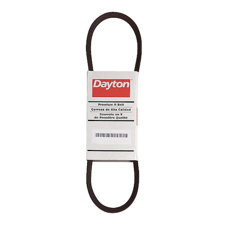 AX28 Cogged, Classical V-Belt, 30 in Outside Length, 1/2 in Top Width, 5/16" Thickness, 1 Ribs