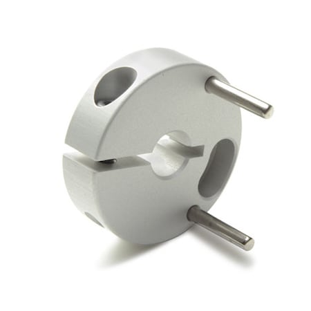 CntrlFlx Cplng Hub, Double, Bore 6mm, OD25.0mm, Aluminum,MCPRD25-6-A