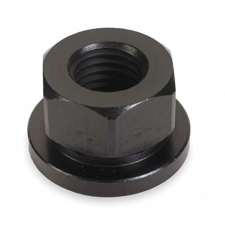 Flange Nut, M8-1.25, Steel, Not Graded, Black Oxide, 13 mm Hex Wd, 10 mm Hex Ht