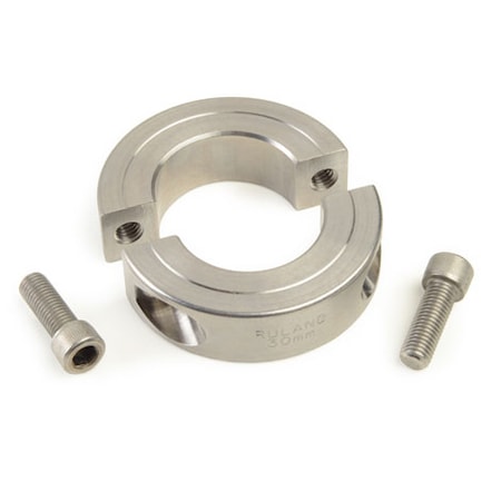 Shaft Collar,1pc Clamp,Bore 13mm,OD30mm,316 Stainless Steel,MSP-17-ST