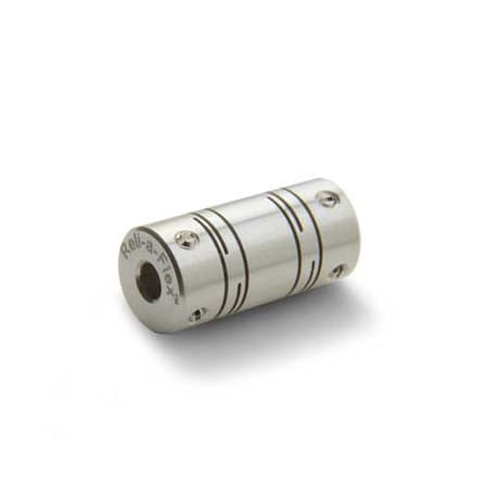 Slit Coupling, Set Screw, Long, Bores 1.5x1.5mm, OD 6.0mm, Aluminum