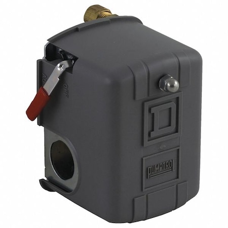 Pressure Switch, Standard, DPST, 1 Ports, 1/4" FNPS, 40 to 150 psi Range, Polypropylene