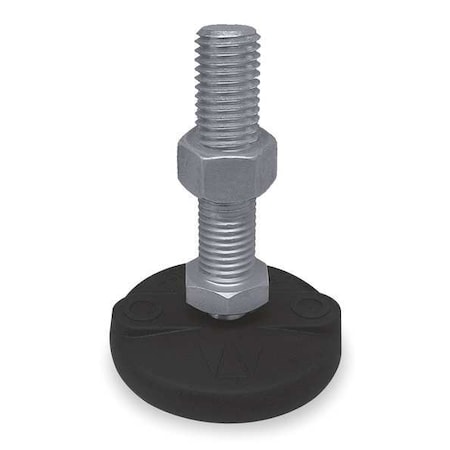 Level Mount,Swivel Stud,5/8-11,3in Base