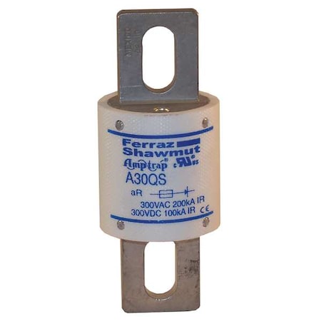 Semiconductor Fuse, 400A, Fast-Acting, 300V AC, Bolt-On