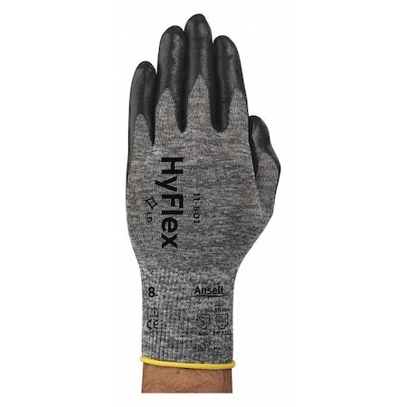 Coated Gloves, Foam Nitrile, Palm, Gray, XL 1 PR