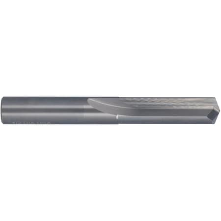 140 Degree Solid Carbide Straight Flute Drill Chicago-Latrobe 769 Bright Carbide RHC 5/32