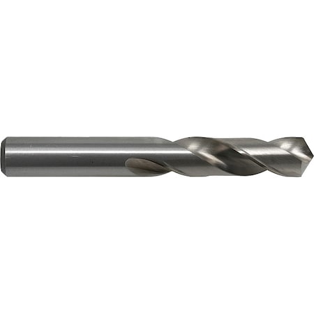 Screw Machine Drill Bit, #40 Size, 118  Degrees Point Angle, High Speed Steel, Bright Finish