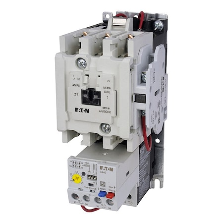 NEMA Magnetic Motor Starter, Non-Reversing, 1NO, 120V AC, 3 P