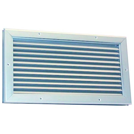 Door Louver,6-1/8 H,12-1/4W,Aluminum