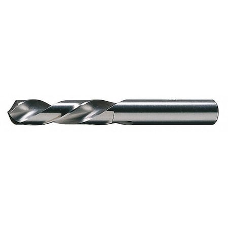 Screw Machine Drill Bit, 23/64 in Size, 118  Degrees Point Angle, High Speed Steel, Bright Finish