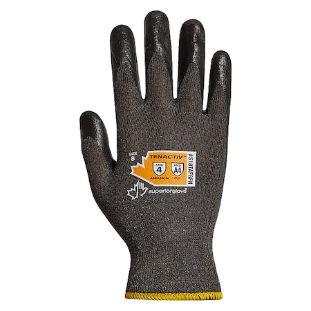 Cut Resistant Coated Gloves, Cut Level A4 ,Dipped ,Foam Nitrile ,Smooth ,XS 1 PR