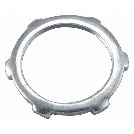 IMC Locknut, 3/4 in, Threaded, Steel, Zinc Plated