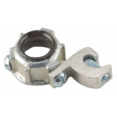 Conduit Fitting Bushing, 2-1/2 in, Threaded, Malleable Iron, Electro Zinc Plated