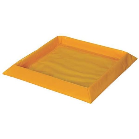Spill Tray, Yellow, Rectangle, 15 gal