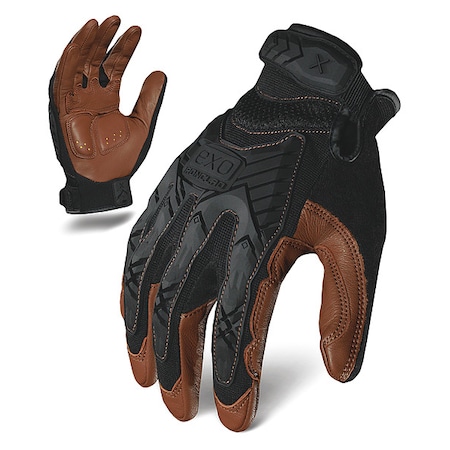 Impact Mechanics Glove,Black/Brown,M,PR