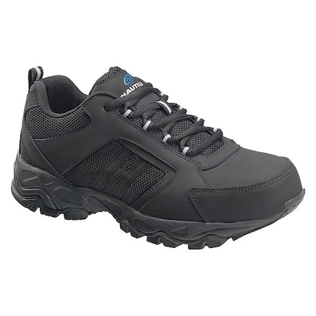 Men's Athletic Shoe, 8 Leather, Mesh Upper, Steel Toe, 3 in H, Black, N2102