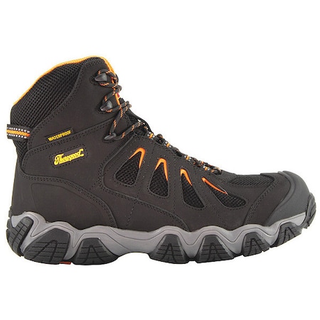 Men's Hiker Boot, 13, Composite Toe, 6 in H, Black, 804-6296
