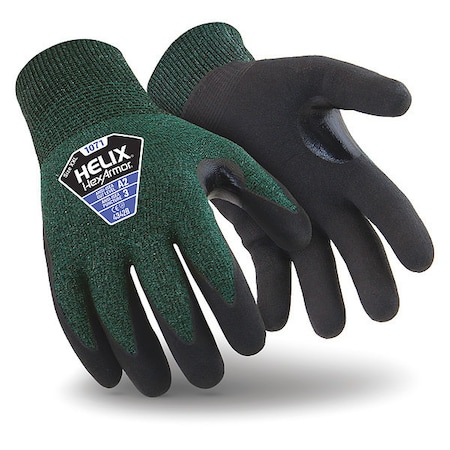 Cut Resistant Coated Gloves, Cut Level A2 ,Dipped ,Microporous Nitrile ,Foam ,3XL 1 PR