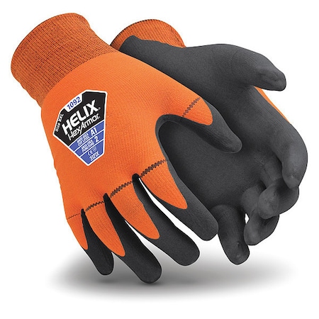 Abrasion Resistant Gloves, Cut Level A1 ,Dipped ,Foam Nitrile ,Sandy ,XS 1 PR