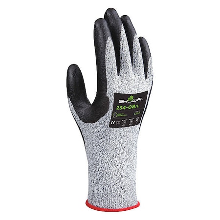 Cut-Resistant Coated Gloves, Cut Level A4 ,Dipped ,Foam Nitrile ,Smooth ,L 1 PR