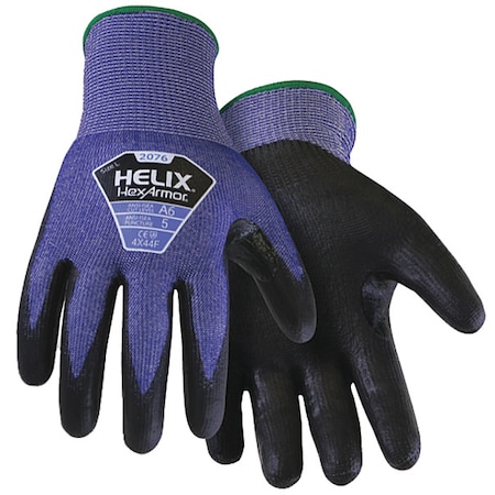 Cut-Resistant Coated Gloves, Cut Level A6 ,Polyurethane ,Smooth ,3XS 1 PR