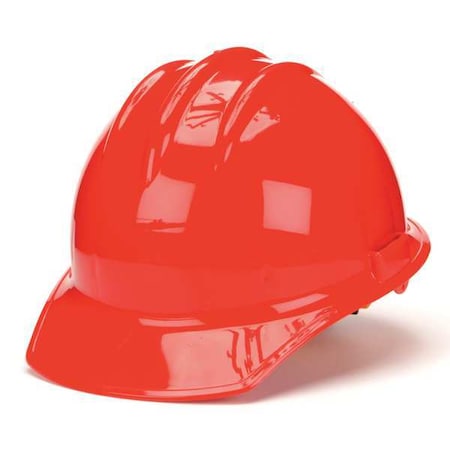 Hard Hat, Classic, Polyethylene, 6 Point Ratchet, Type 1, Class E, Red