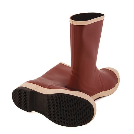 Men's Pylon Mid Rubber Boots, Steel Toe, 12-1/2" Height, Brick Red, 8