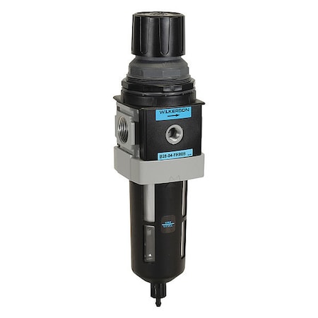 Filter-Regulator, Particles/Water Removal, Max. Flow - Air Treatment: 250 cfm