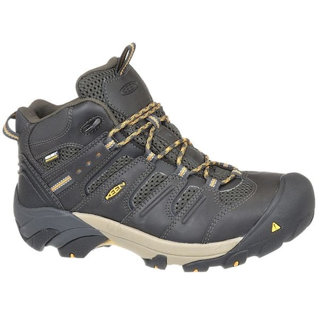 Men's Hiker Boot, 11 1/2 D, Steel Toe, 5 in H, Raven/Tawny Olive, 1018079