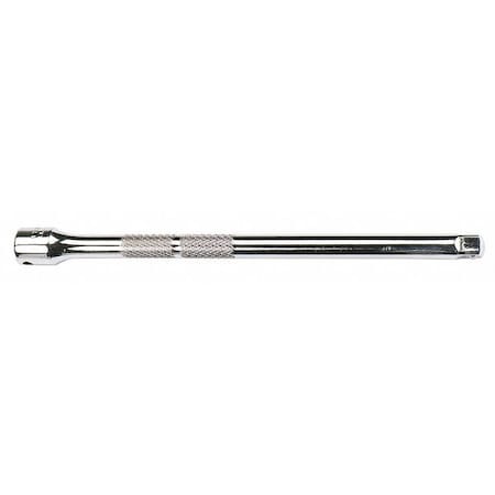 Socket Extension,1/4" Drive Size, Locking Extension, 14 3/32 in L, 1 Piece, Chrome