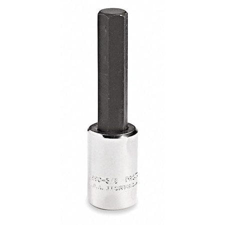 3/8" Dr, SAE Socket Bit, 1/8" Tip Sz, 6 Pts, Socket Bit, Steel, 3/8 in, TpSz 1/8 in