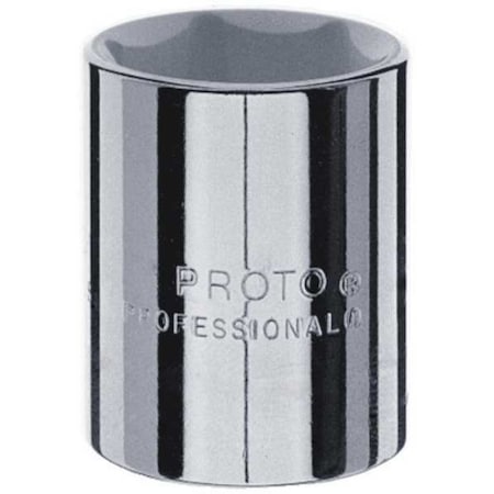 1/2 in Drive, 1-5/16" Hex SAE, Socket, 6 Points,  Steel, Chrome, 1 5/16 in