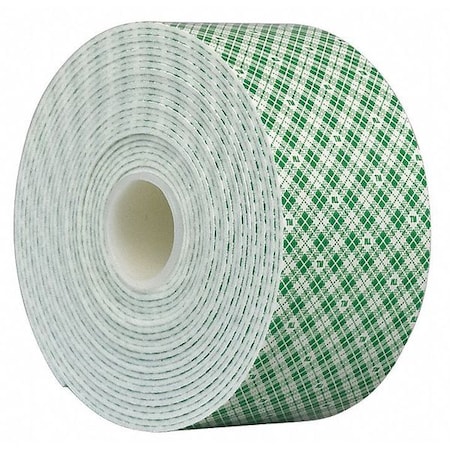 Double-Sided VHB Foam Tape, 2 in W, 5 yd L, 3/32 in Thick, Polyurethane Foam, 4910