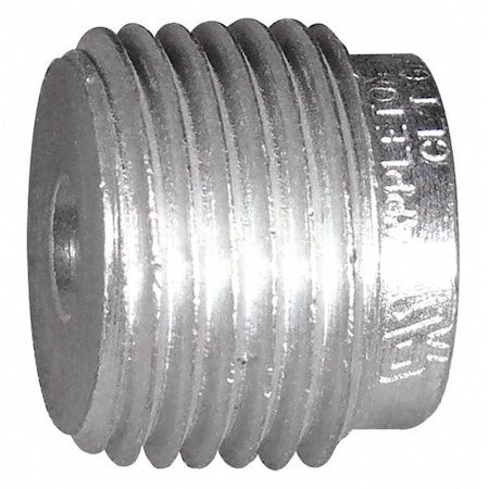 IMC Reducing Bushing, 2 in x 1-1/2 in, Threaded, Steel, Electro Zinc Plated, Silver